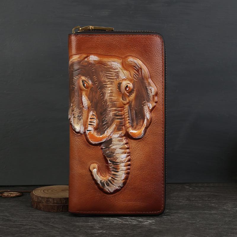 

Johnature Ретро Женский Длинный Кошелек из Натуральной Кожи, Натуральная Коровья Кожа, Тиснение с Животным Принтом, Кошелек для Телефона, Держатель для Карт коричневый