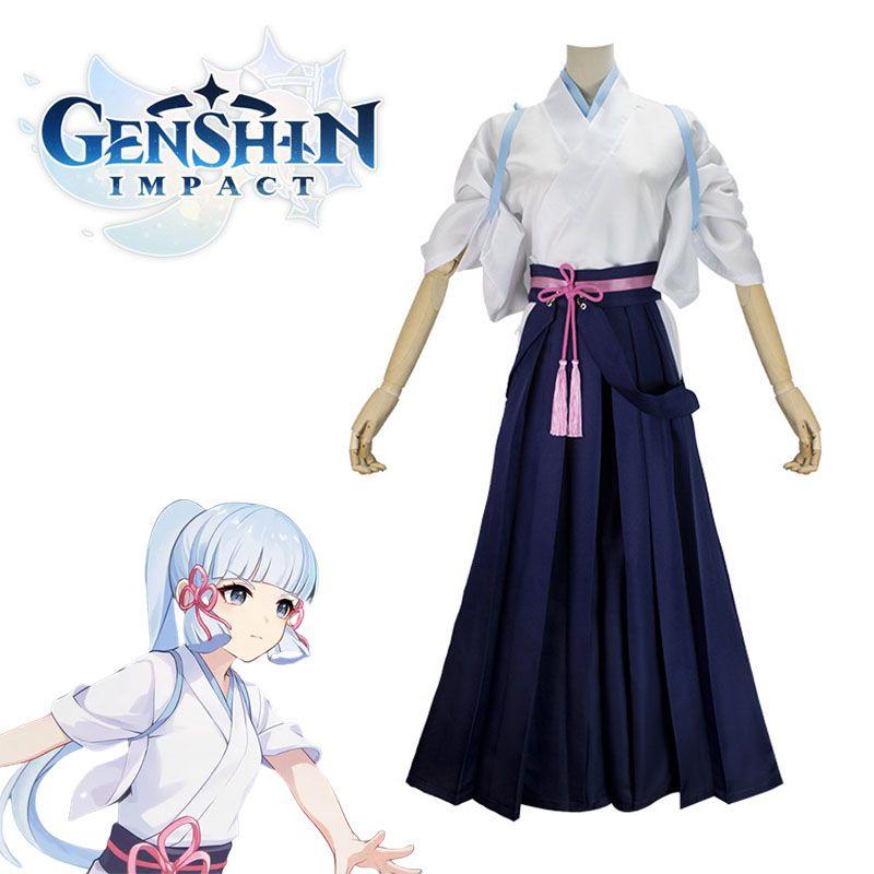 Gorgeous Kamisato Ayaka Genshin Impact Cosplay Costume