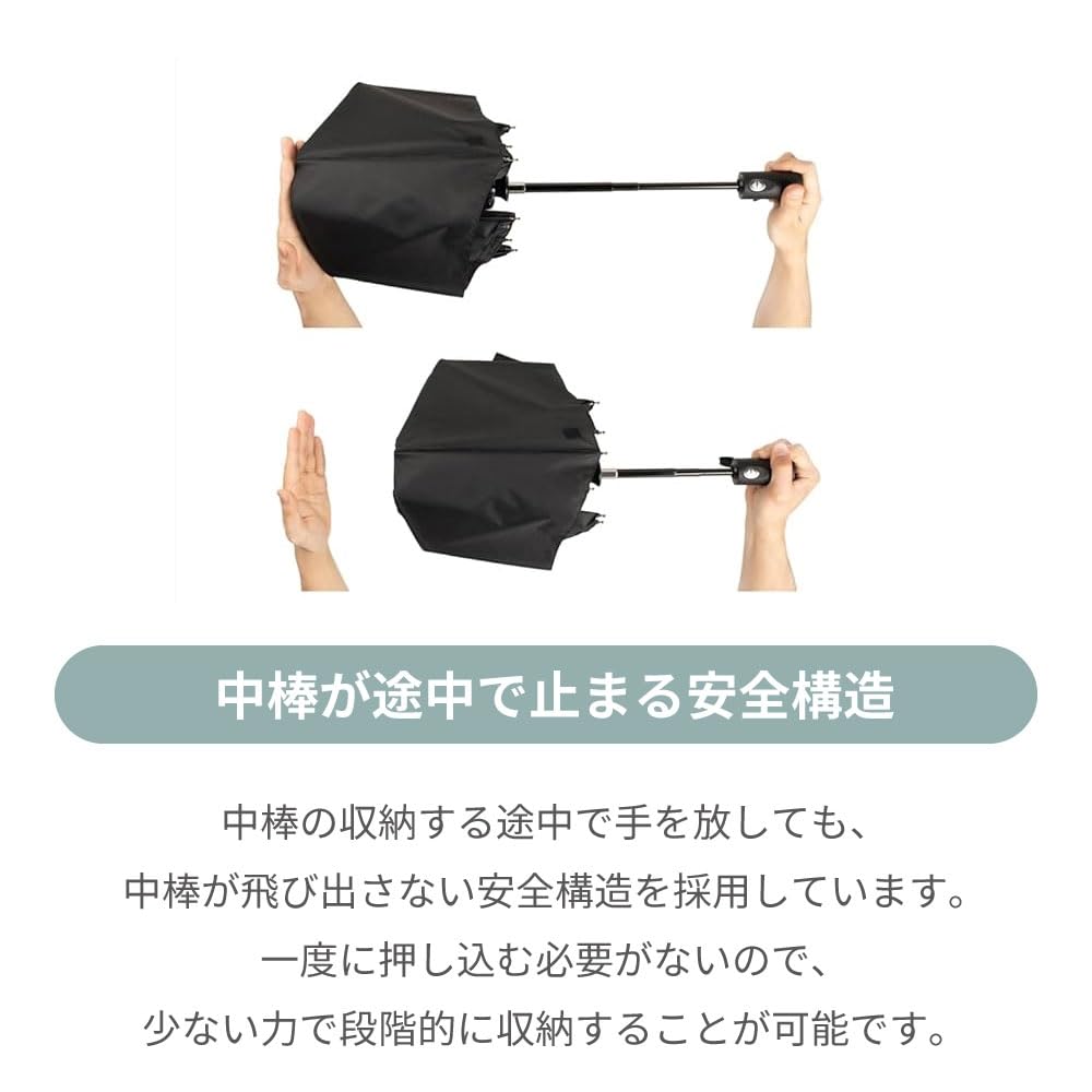 Ogawa Folding Sun Sun and Rain Heat and Light Over UV Automatic Safety Pale Light 18759 (Ogawa) [2025] Men's Umbrella, Umbrella, Umbrella, Blocking,