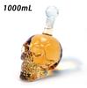 1000ml Schädel Fruchtsaftbehälter Weinflasche Borosilikatglas Dekanter Whisky Terror Bar Originalität Geschenk Dekoration