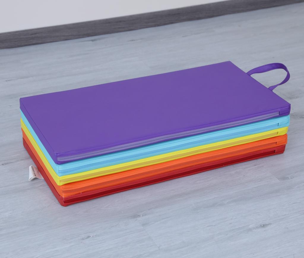 Gymnastic Mattress Satellite 195x75x3 Cm Five-piece - Coloured