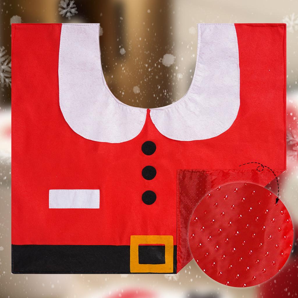 Christmas Santa Gnome Toilet Cover Set Festive Bathroom Decor Home Gift New Year Accessories