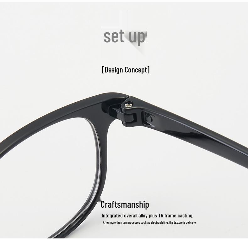 Koreanische Mode TR90 Ultraleicht Zweifarbige Brillenfassung für Jugendliche und Studenten