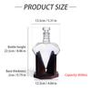 850mL Diamond Wine Glass Bottle Wine Set Suit With Wooden Base Whisky Decanter Originalityfor Bar Home Ornament Gift
