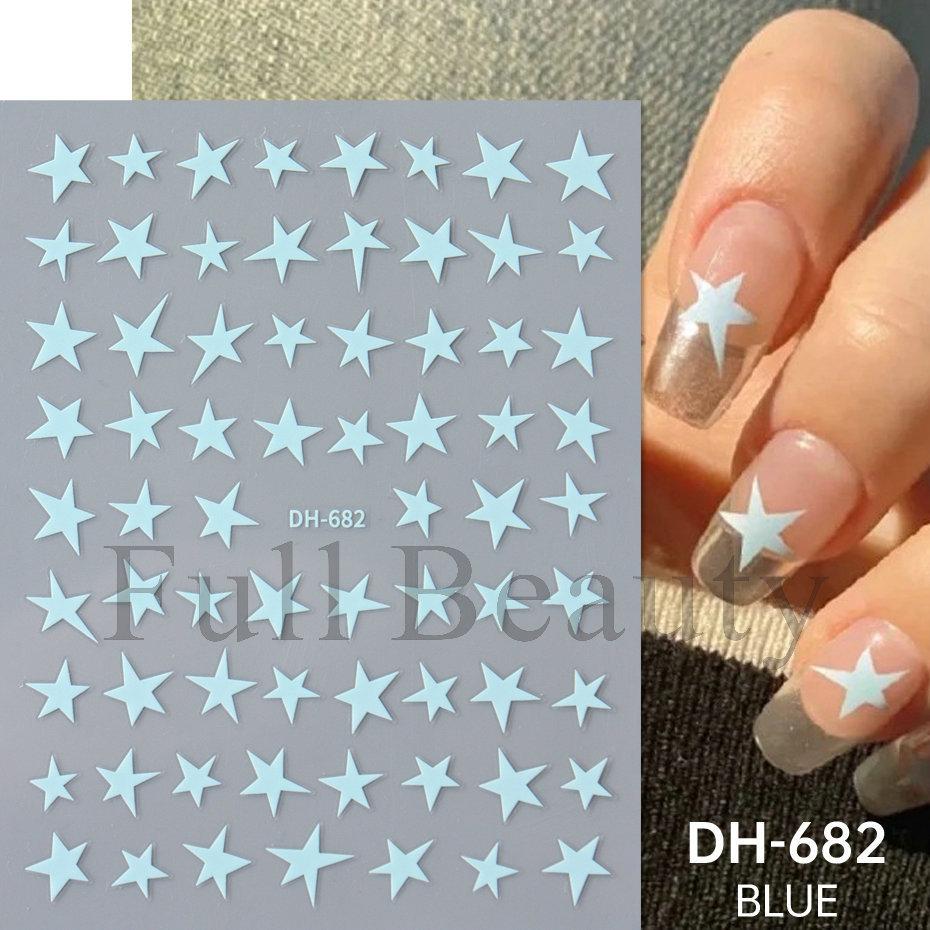 Nail Art Sticker, New Year'S Red Laser Red French Bow Atmosphere Adhesive 3D Nail Sticker