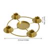 Gold Candle Holders Modern Gold Table Centerpieces Advent Wreath Candle Stick Holders For Home Kitchen Living Room Bedroom