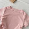 New Summer Outfit For Girls: Short-Sleeve Bell-Bottom Pants Two-Piece Set Stylish Baby Homewear Lightweight
