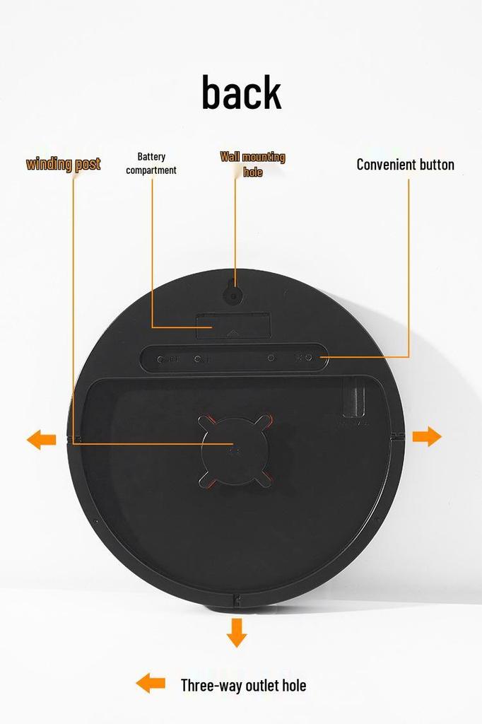 Minimalist Multifunctional Wall Clock with Silent Operation, Temperature & Humidity Display 5501