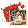 1000Pcs/Set Christmas Jigsaw Puzzle Advent Puzzle 2025 24 Days Educational Puzzle Xmas Countdown Calendar Decoration Holiday Party Gift