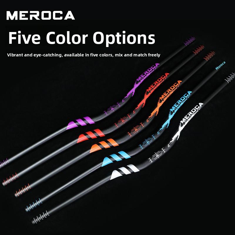 MEROCA Mountain Bike Handlebar 318MM Aluminum Alloy Bicycle Ultra-light Extended 780mm Small Swallow Handlebar Set