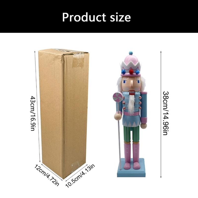 Weihnachts-Nussknacker Ornament Kleiner Holzsoldat Weihnachtsdekorationen Nussknacker Figur Ornament für Tisch Regal