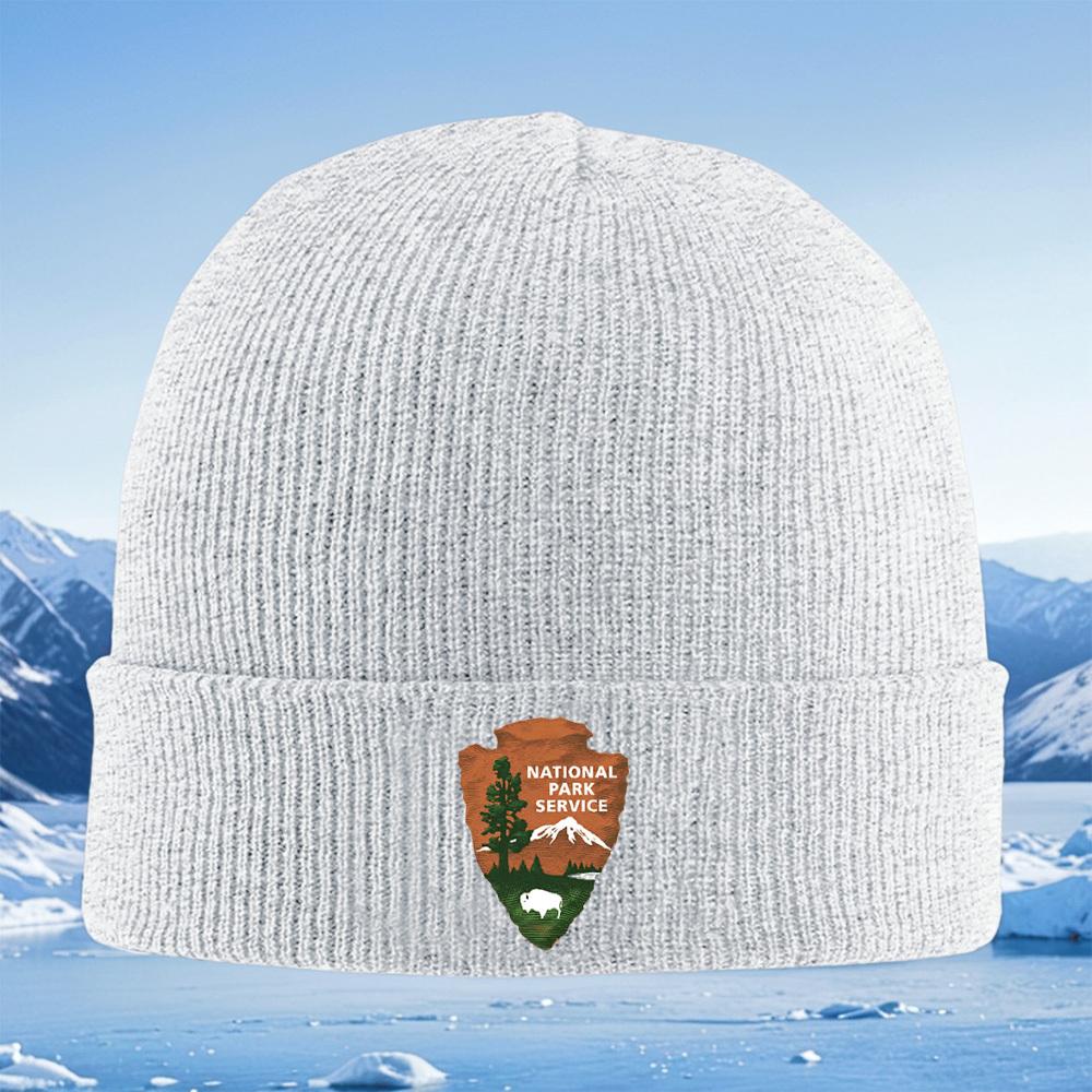 Arrowhead Nature Logo Tree Mountain Scene Men Women Unisex Knitted Hat Beanie Pullover Cap Winter Thermal Warm Christmas Outdoor