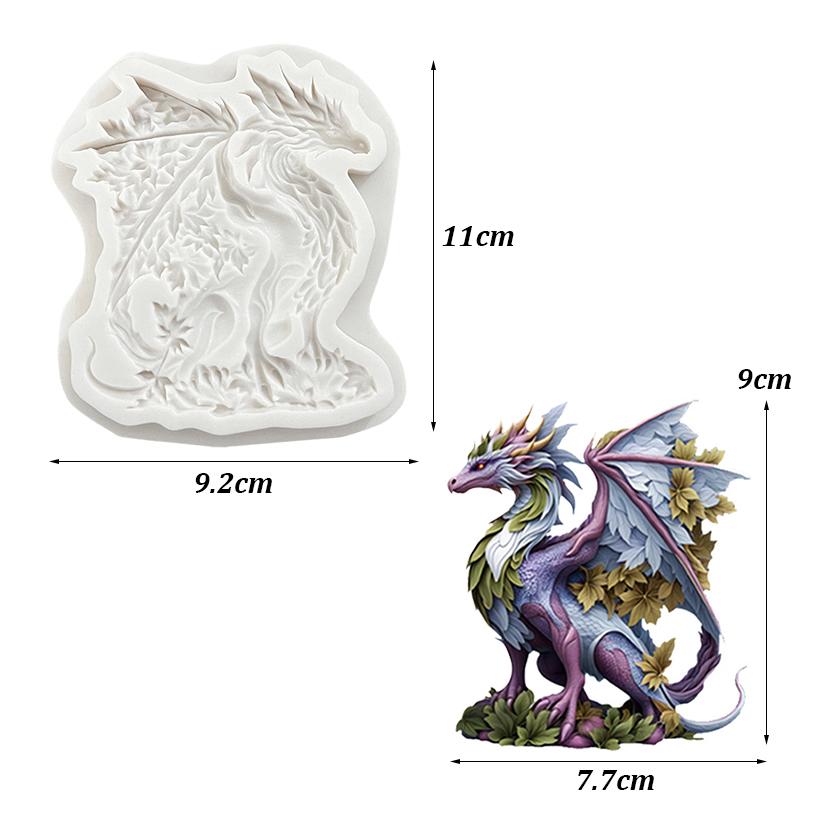 Dragon Silicone Cake Baking Mold Sugarcraft Chocolate Cupcake Resin Tools Fondant Decorating Tools