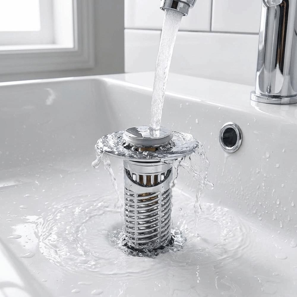 Leak Proof Push Pop-Up Stopper Anti-Corrosion Material Sink Plug Replacement Bathtub