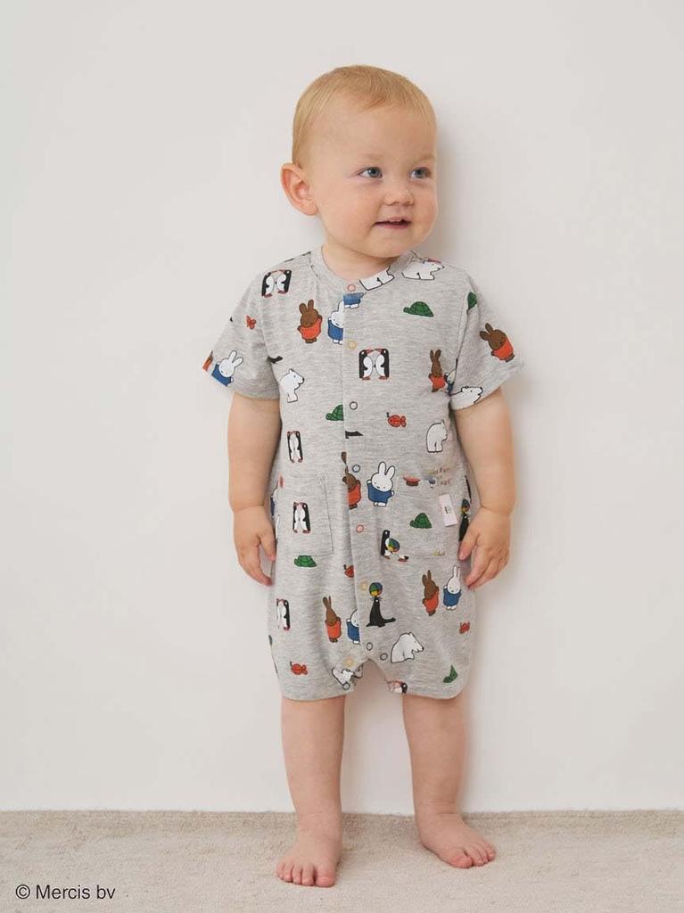 DickBruna BABY Cool-to-the-touch All-Over Print Romper PBCO254417GRY80