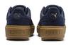 Puma Platform Trace Velor Platform Low Top Kids' Skateboarding Shoes Navy Blue Teenagers 366696-03