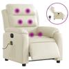 VidaXL Fauteuil de Massage Inclinable Électrique, Chaise de Relaxation avec Dossier, Siège avec Accoudoirs Salon, Moderne, 3205036