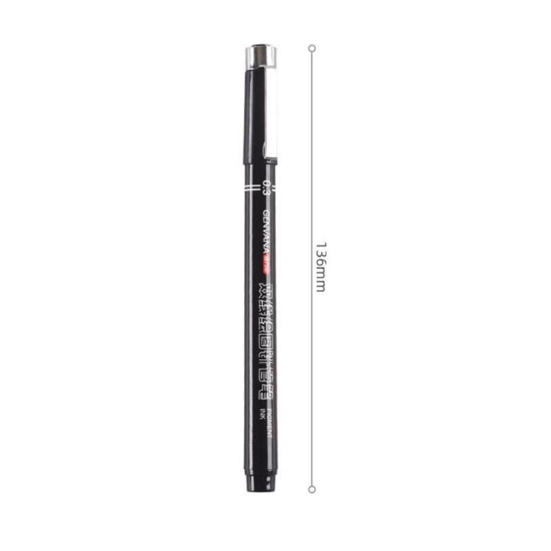 Double-Line Gel Pen 0.1Mm/0.3Mm/0.5Mm, Essential For Architectural Design Exams, Note-Taking, And Painting