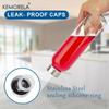 KEMORELA 3/4/6PCS Clear Glass Bottles with Lids 530ML, Reusable Glass Water Bottles with Stainless Steel Cap for Juice Milk Tea
