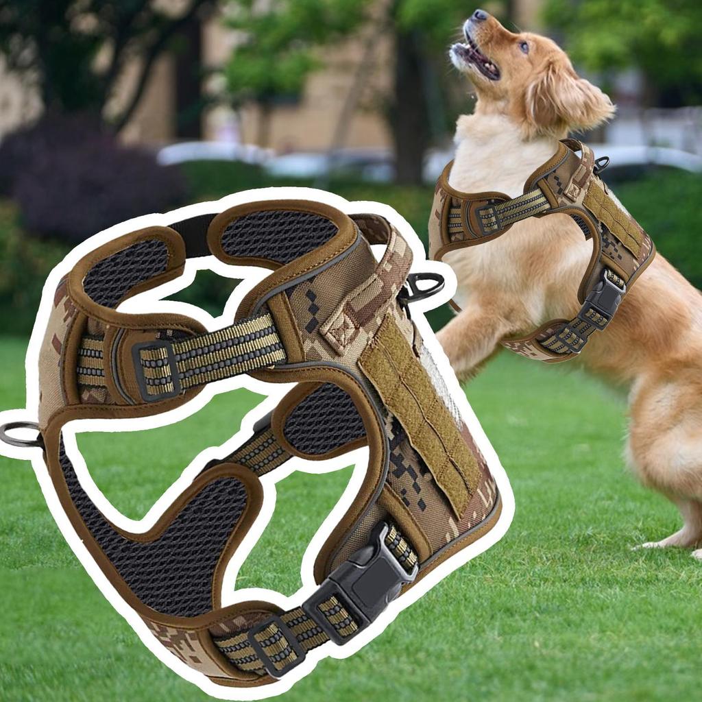 Heavy Duty Dog Harness No Pull Vest Dog Harness For Training Adjustable Collar For Medium Large Outdoor Rescue Hunting Tasks
