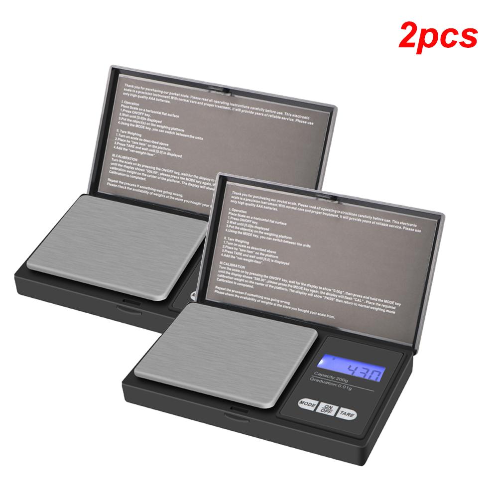 200G-0.01G For Jewelry Gram Weight For Kitchen Precise LCD Mini Digital Scale High Accuracy Backlight Electric Pocket 1Pcs