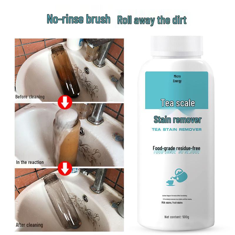 Weineng 500g Tea Stain Cleaner for Teapots, Trays, and Cups - Removes Tea Scale and Stains