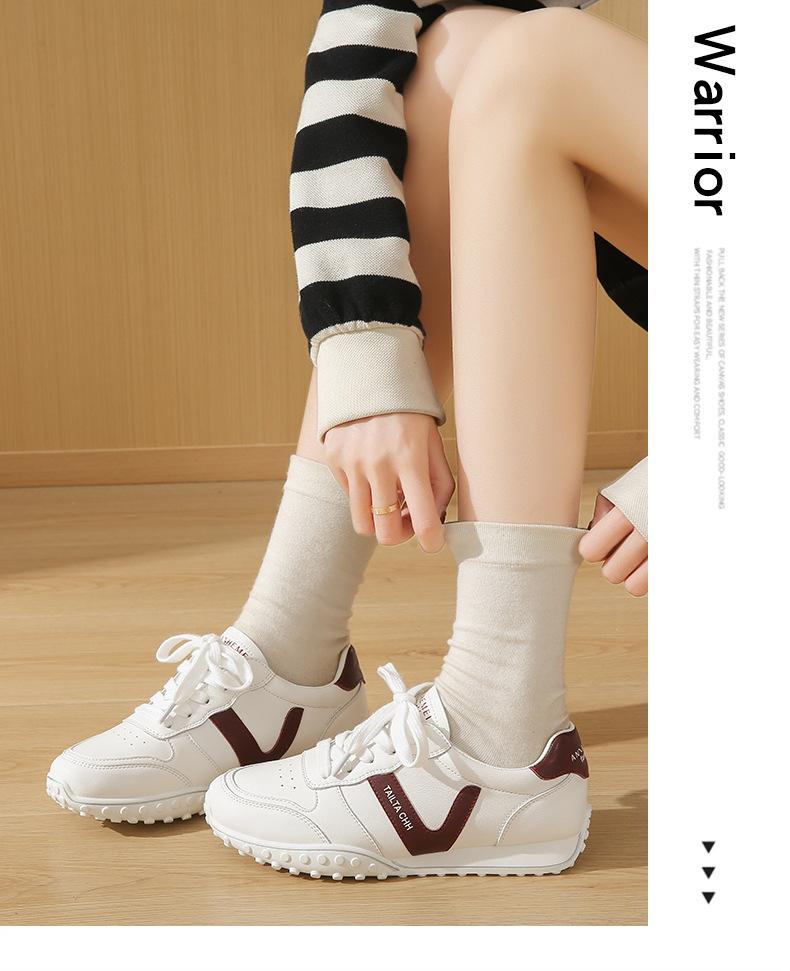 2025 New Women Motion Little White Shoes PU Comfort Women Casual Shoes Outdoors Sneakers Soft Non-slip Sneakers Zapatos De Mujer