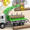 Children's Toys Inertial Wood Truck Water Pipe Truck Road Tow Truck Sound and Light Toy Car