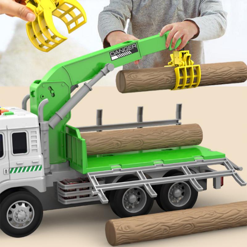 Dětské hračky Inerciální náklaďák na dřevo Vodní náklaďák Silniční odtahový náklaďák Zvukové a lehké autíčko