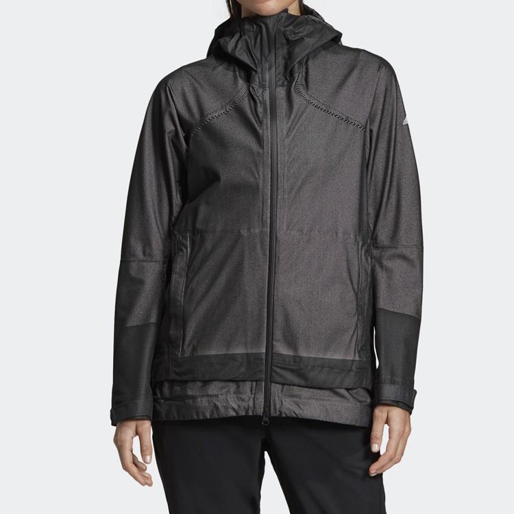 (WMNS) adidas Outdoor Windproof Jacket Black Women's DZ0796