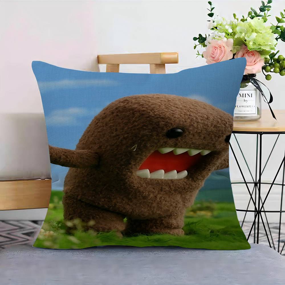 Cute Domo-Kun Pillow Anime Pillow Sofa Bed Head Pillow Cover Cushion Cover 45x45 Cm Fashion