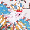 Silk Scarf Women Fox Dancing Print Square Scarves Head Echarpes Silk Foulards Femme Wraps Beach Shawls Bandana Lady Hijabs 90CM