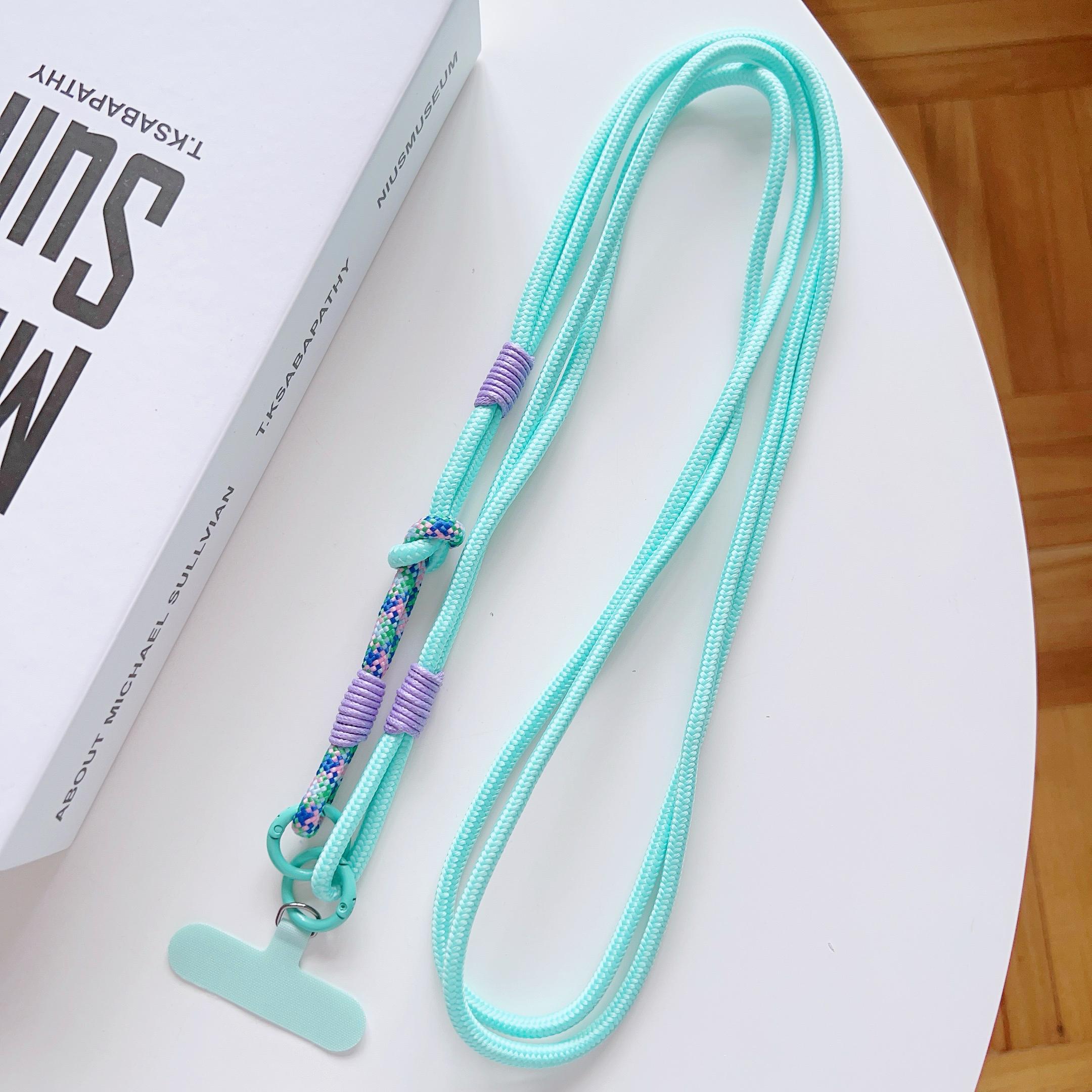 

DIY 2-In-1 Mobile Phone Universal Lanyard, Crossbody Long Rope, Finger Rope, Fashionable Mixed And Matched Anti-Loss Rope Polyester / Nylon