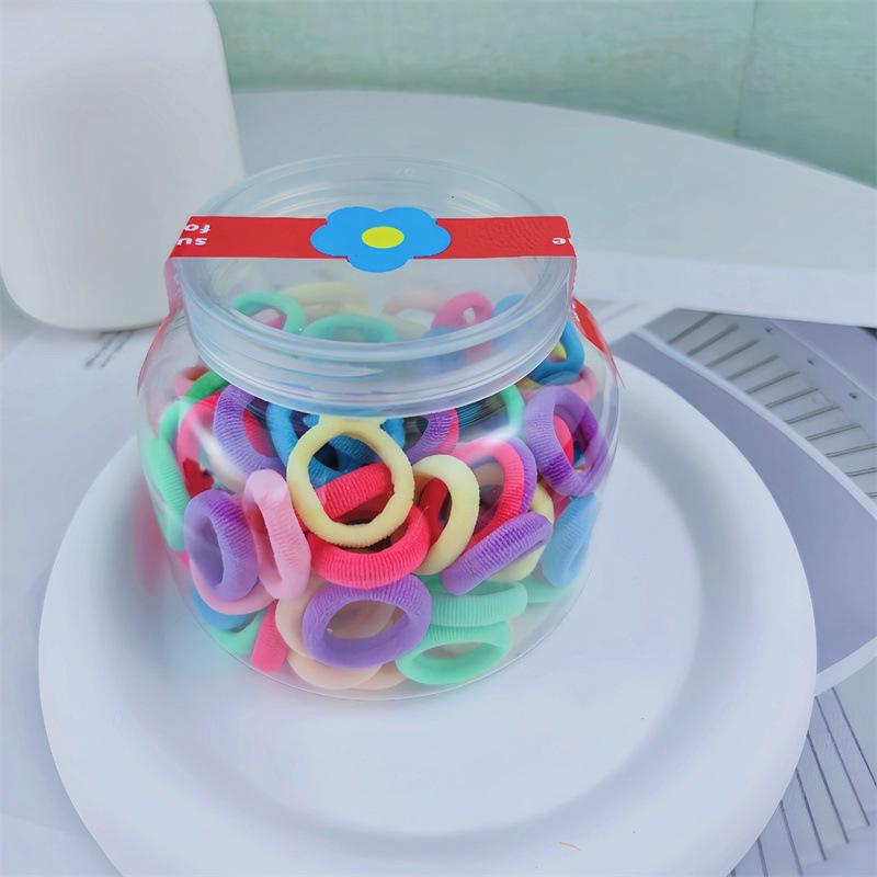 Cute Candy Color Hair Ties for Girls - Non-Damaging Rubber Bands & Towel Rings