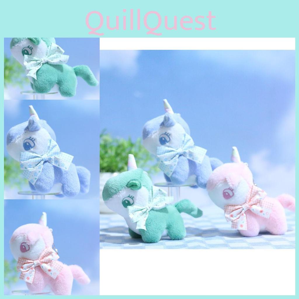 Adorable Plush Unicorn Keychain Soft Cute Toy Doll Pendant For Bags And Celebrations