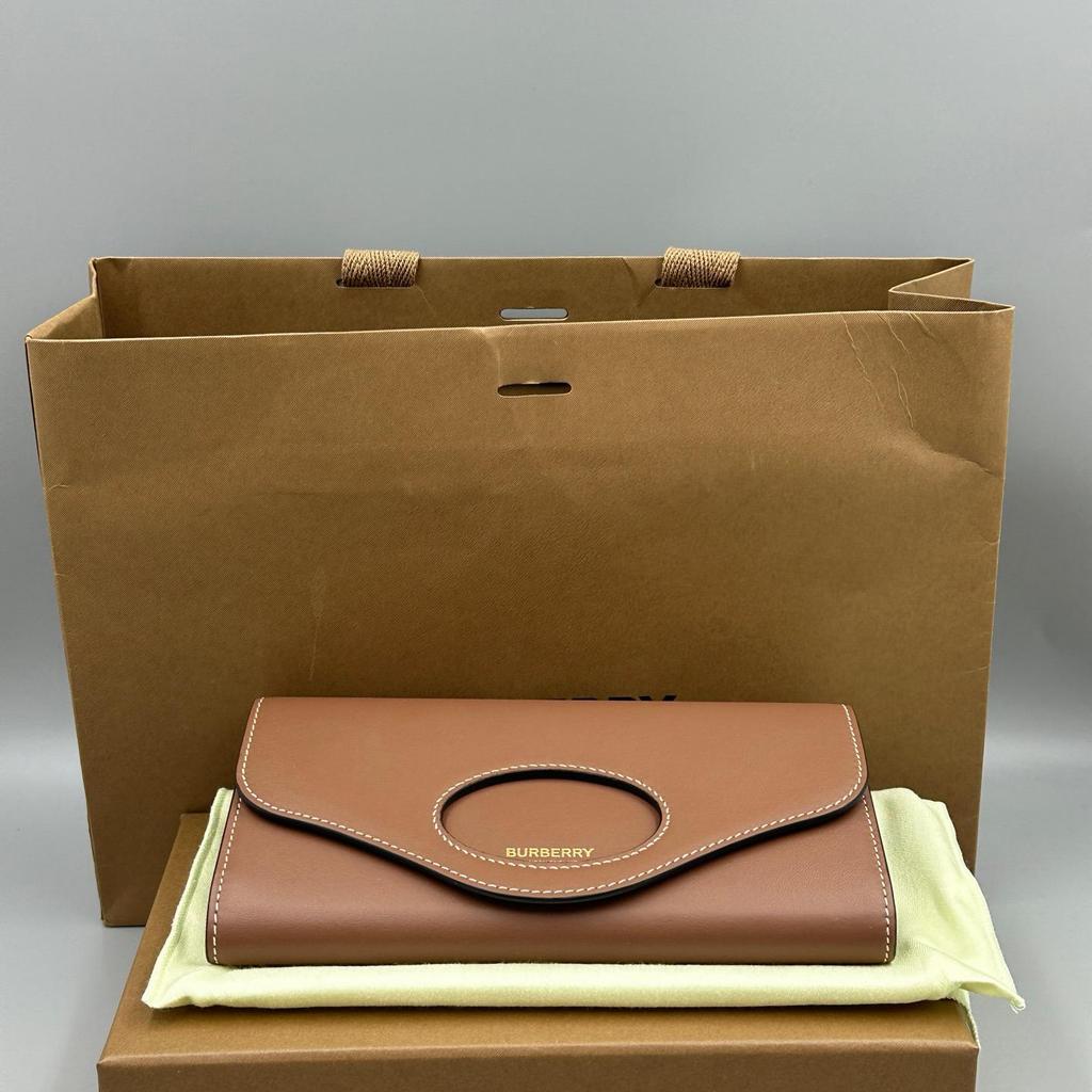 [Pre-Owned] Pocket Series Calfskin European Clutch Wallet Card Holder - Excellent #TDAW86