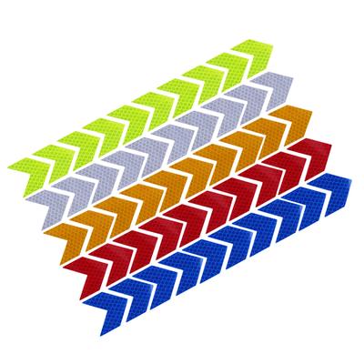 10pcs/set Arrow Reflective Car Body  Sticker Waterproof Safety Warning General Car Body Reflective