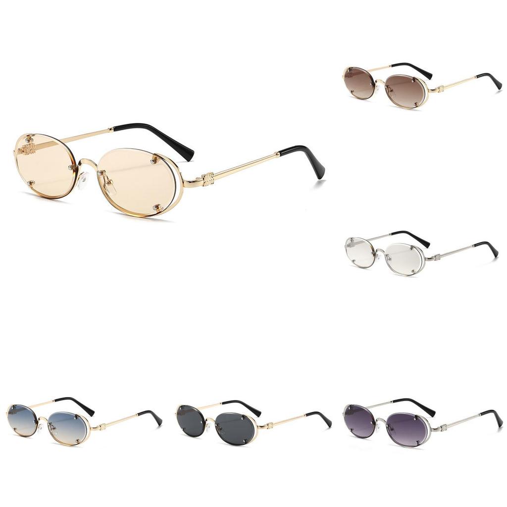 Summer Elliptical Sunglasses For Women With Uv400 Protection Pc Frame Stylish Outdoor Fashion