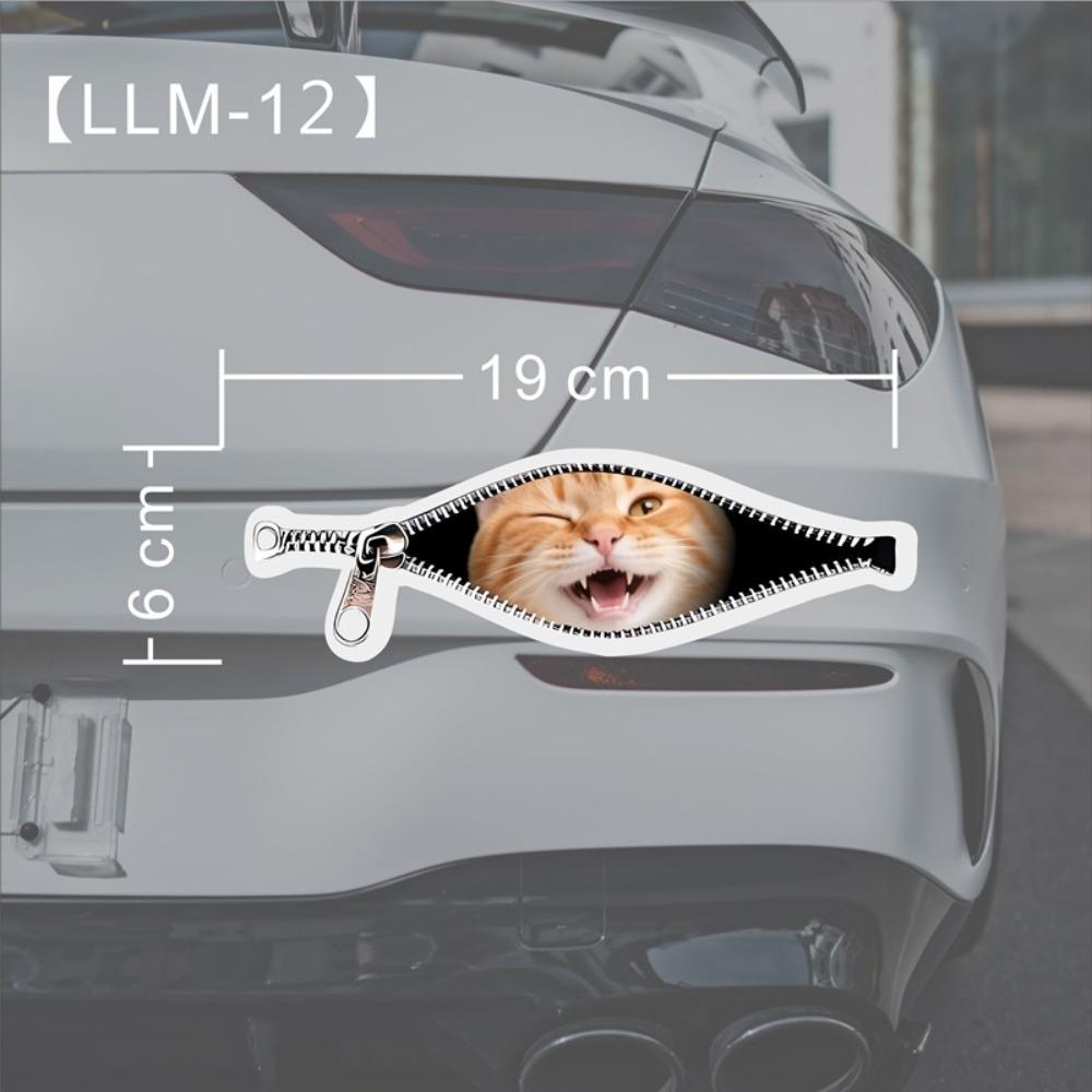 Scratch Covering Car Stickers Creative Car Decorative Sticker New Zipper Stickers  Car Window Glass