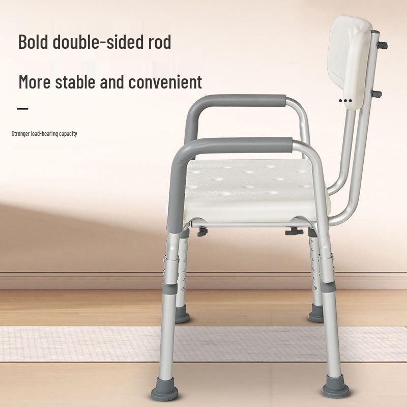 Elderly Shower and Bath Stool - Bathroom Seat for Disabled