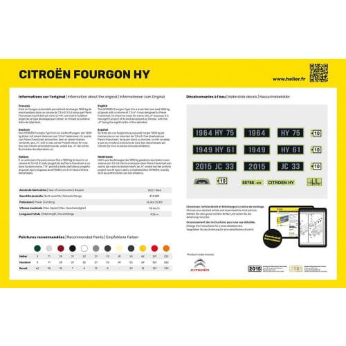 Heller 1/24 Scale Citro?n Fourgon Type HY Plastic Model