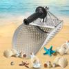 Beach Sand Scoop Shovel Beach Treasure Hunting Sand Scoop Metal Detector for Metal Detecting Hunting Stainless Steel Hex Tool