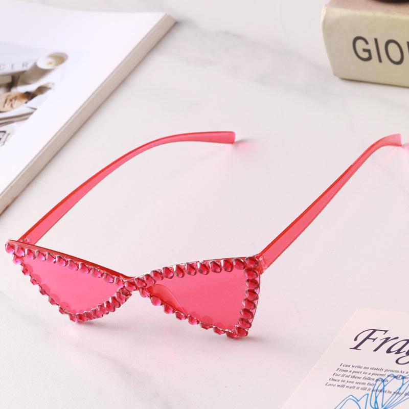 Handmade Triangle Butterfly Sunglasses: Women's Fashion Party Shades