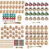 24 Pcs Christmas Gingerbread House Gift Box Paper House Treat Boxes for Holiday Party Favors Cookie Candy Gifts Packaging