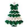 Handmade Crochet Christmas Tree DIY Crochet Christmas Tree Kit with Bow Faux Pearl Decor Holiday Craft Starter Set for Beginners