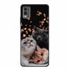 Pentru husă Nokia C32 6,5" Husă spate din silicon moale TPU de lux Carcase pentru telefon pentru NokiaC32 Protector drăguț Rezistent la șocuri Flori Capa