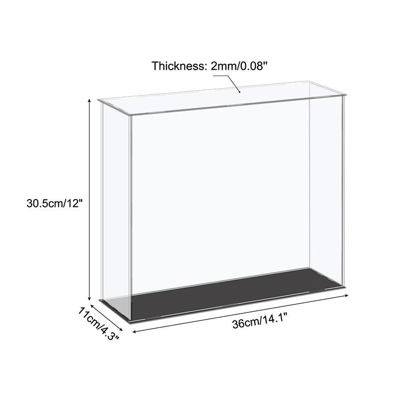 Акриловая витрина разных размеров, коробка для хранения, прозрачный куб, сборная, пылезащитная, витрина для коллекционных предметов, фигурок, игрушек