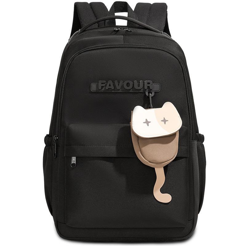 New high-value, fresh and sweet candy-colored backpack, lightweight and large-capacity backpack for junior high school students