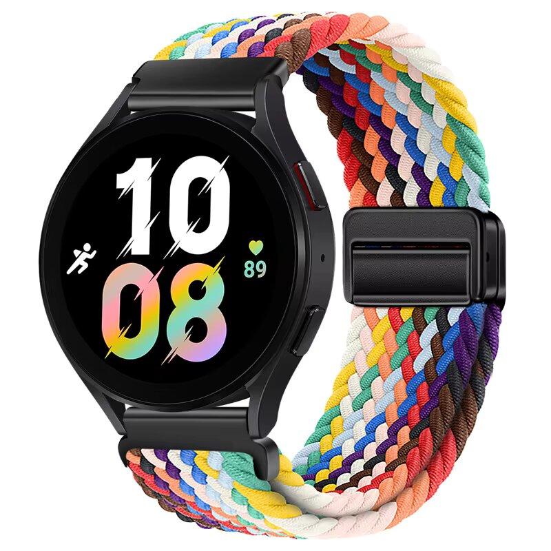 Weaves Nylon Loop Strap For Samsung Galaxy Watch8 40 44mm Magnetic Wristband For Galaxy Watch 8 Classic 46mm Band Sport Bracelet