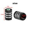 HRQB8 Car Tire Valve Stems Cap Aluminum Tyre Wheel Stem Air Valve Cover Airdust ForSkoda Fabia Octavia Kamiq Superb Rapid Citigo Scale